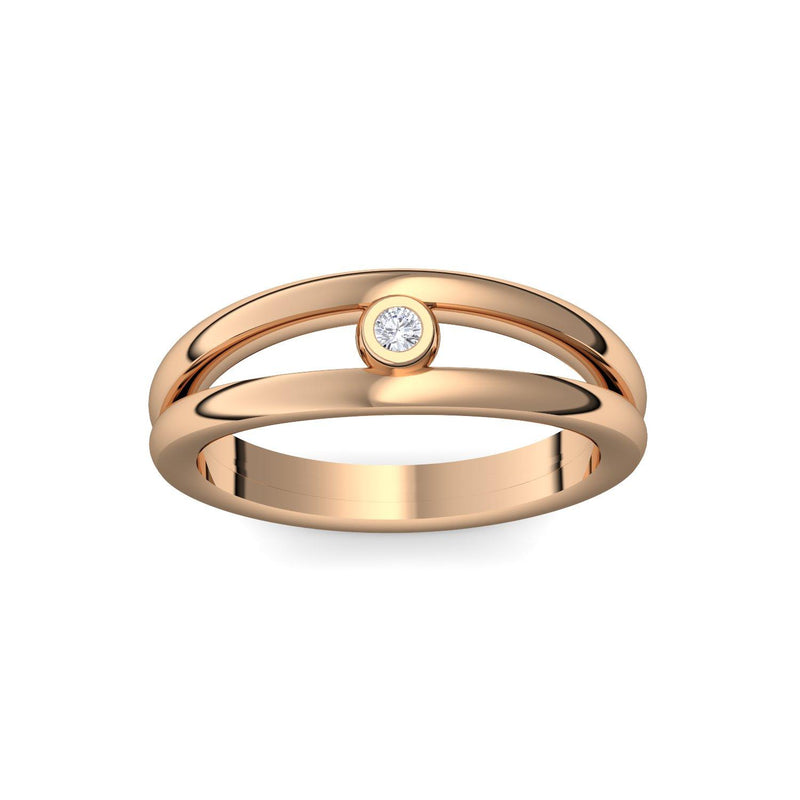 Ring Verlobung Rosegold Brillant