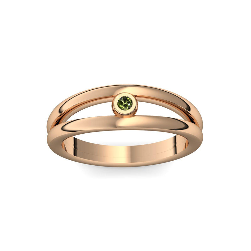 Ring Verlobung Rosegold Turmalin