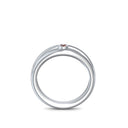 Ring Verlobung Weissgold Granat