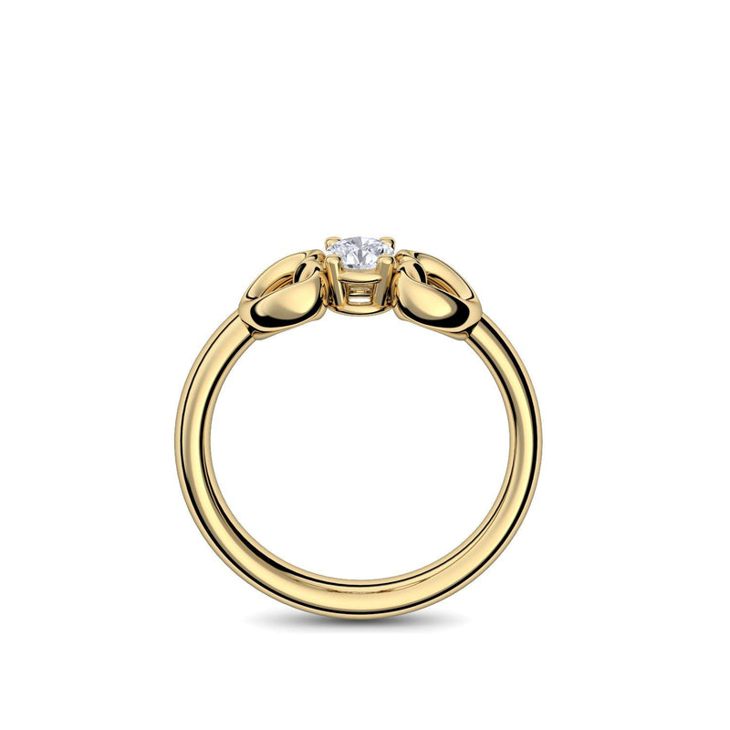 Ring Verlobungsring Gelbgold Zirkonia