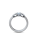 Ring Verlobungsring Silber Aquamarin