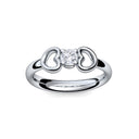 Ring Verlobungsring Silber Brillant