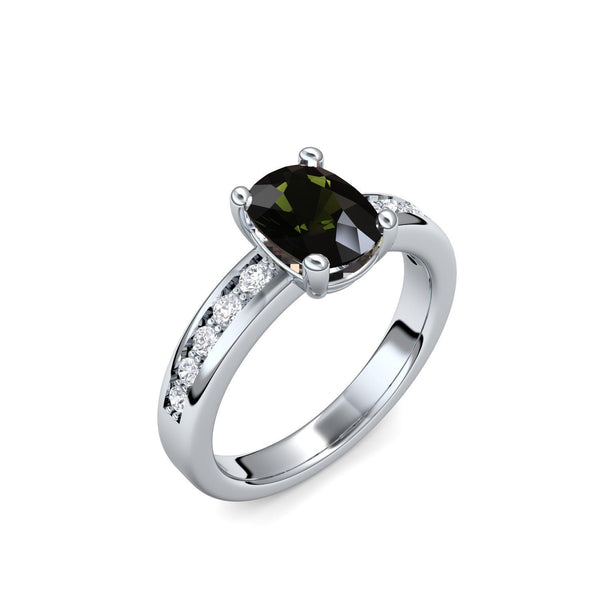 Ring Weissgold Turmalin