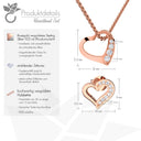 Schmuckset Rosegoldvergoldet Zirkonia