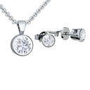 Amoonic StarDreams Schmuckset aus 925 Sterling Silber mit Zirkonia