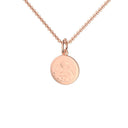 Taufkette Engel Gravur Rosegoldvergoldet