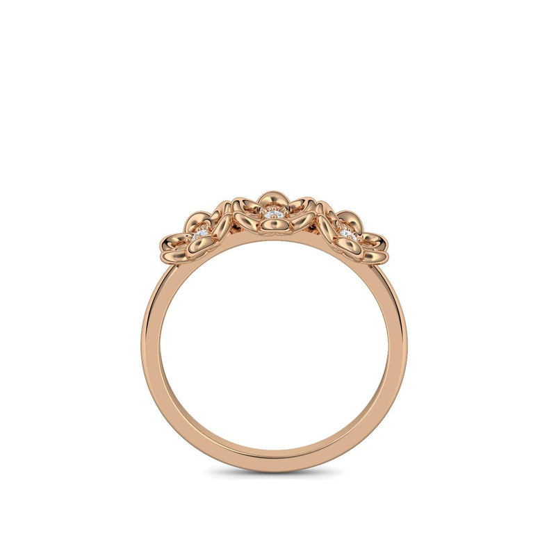 Verlobungsring Blume Rosegold Zirkonia