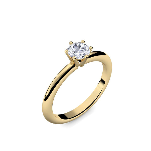 Verlobungsring Damen Gelbgold Brillant