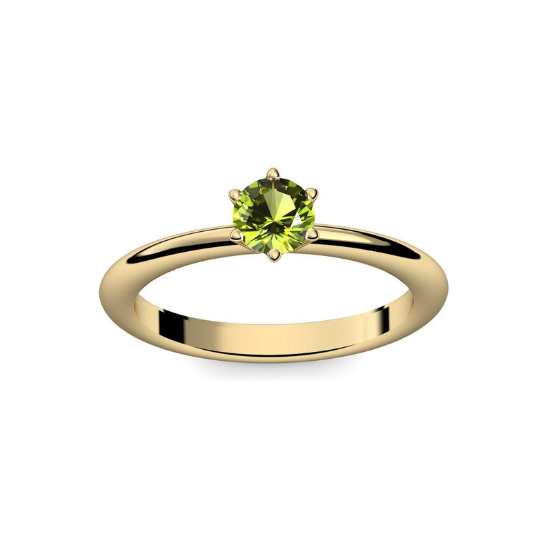 Verlobungsring Damen Gelbgold Peridot