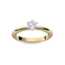 Verlobungsring Damen Gelbgold Zirkonia
