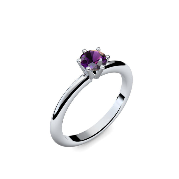 Verlobungsring Damen Platin Amethyst