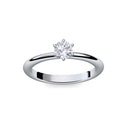 Verlobungsring Damen Platin Zirkonia