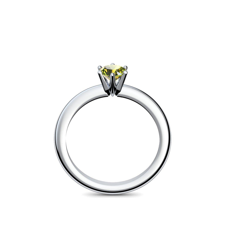 Verlobungsring Damen Silber Peridot