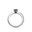 Verlobungsring Damen Weissgold Granat