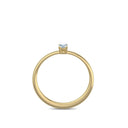 Verlobungsring Gelbgold Aquamarin