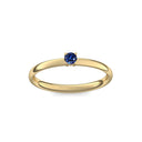 Verlobungsring Gelbgold Saphir