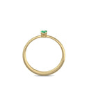 Verlobungsring Gelbgold Smaragd