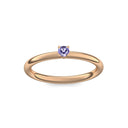 Verlobungsring Klassisch Rosegold Tansanit