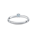 Verlobungsring Platin Aquamarin