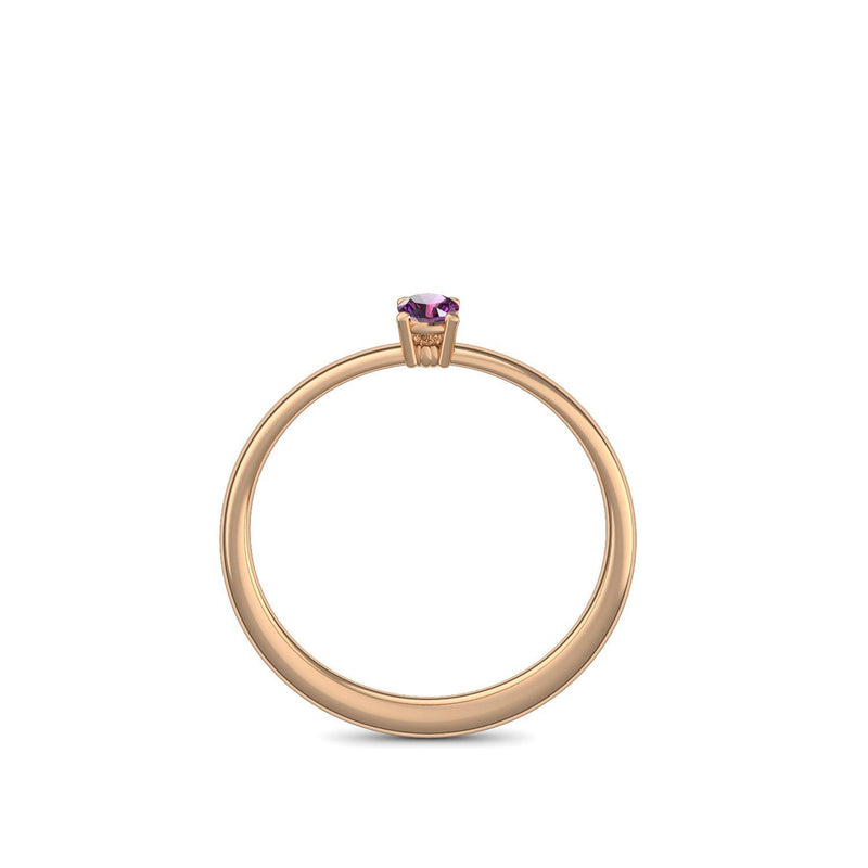 Verlobungsring Rosegold Amethyst