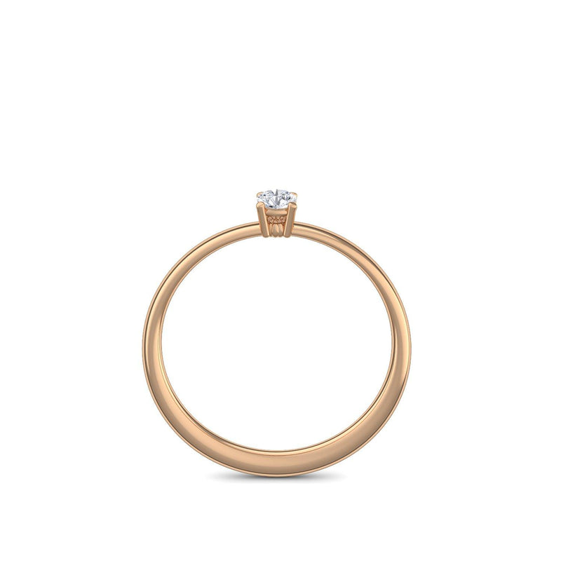 Verlobungsring Rosegold Brillant