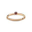 Verlobungsring Rosegold Granat
