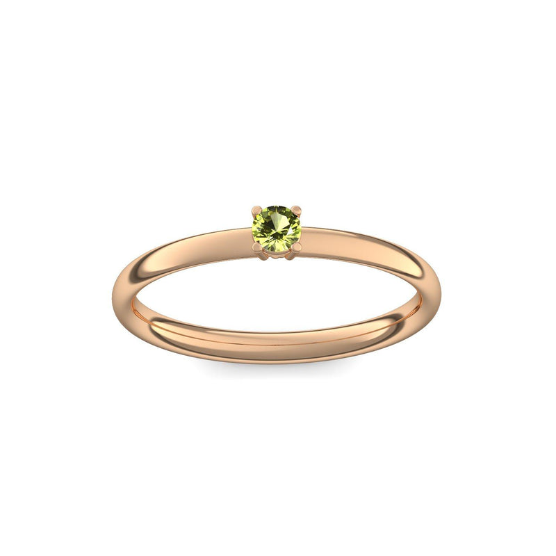 Verlobungsring Rosegold Peridot