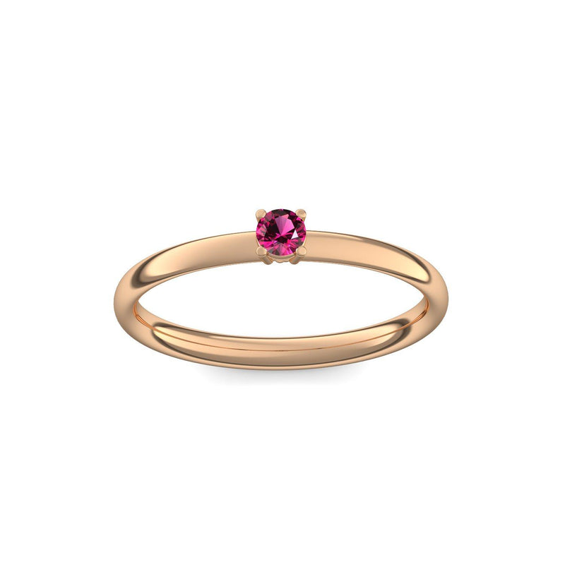 Verlobungsring Rosegold Rubin