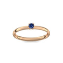 Verlobungsring Rosegold Saphir