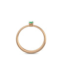 Verlobungsring Rosegold Smaragd