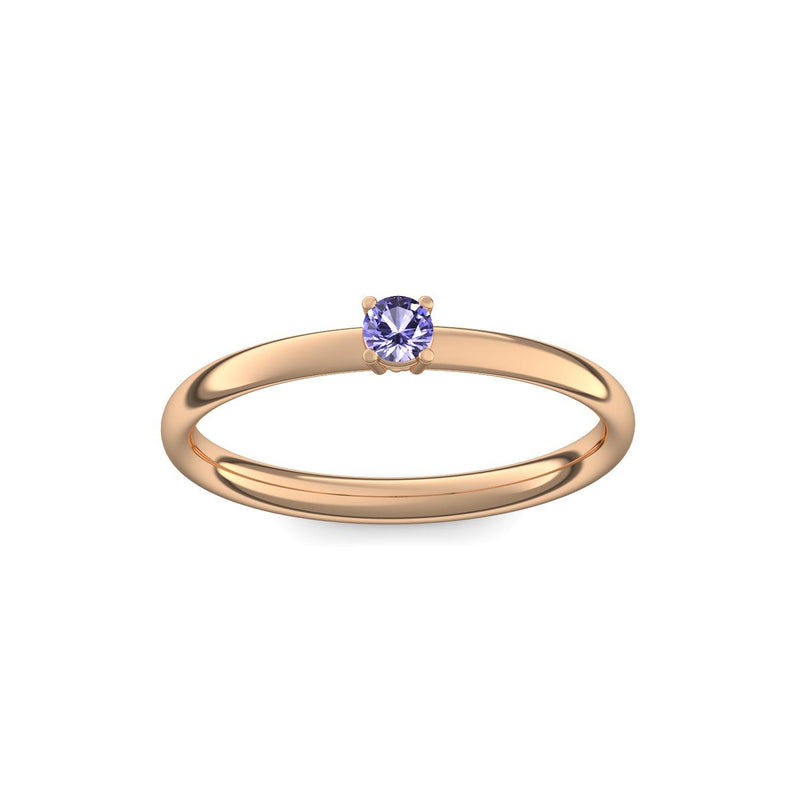 Verlobungsring Rosegold Tansanit