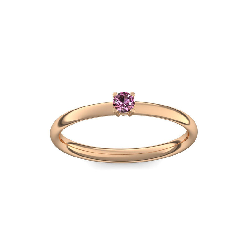 Verlobungsring Rosegold Turmalinpink