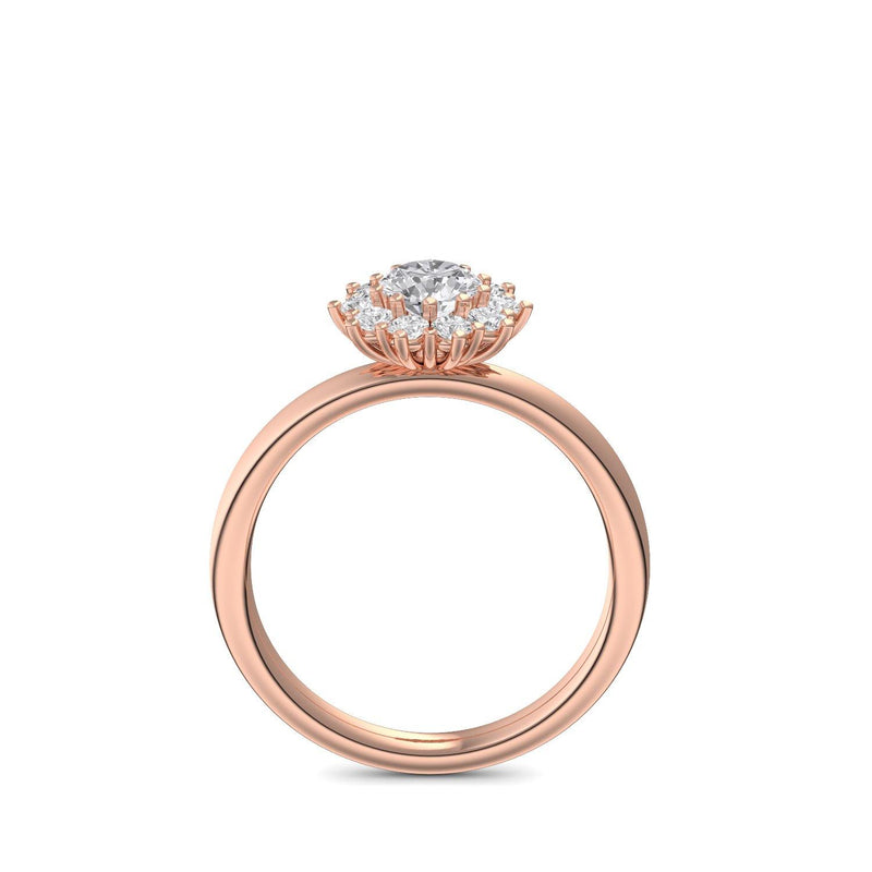 Verlobungsring Rosegold Zirkonia