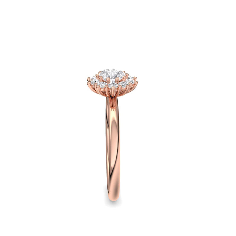 Verlobungsring Rosegold Zirkonia