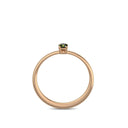 Verlobungsring Rosegoldvergoldet Turmalin