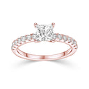 Verlobungsring Rosegoldvergoldet Zirkonia