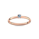 Verlobungsring Rotgold Blautopas