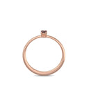 Verlobungsring Rotgold Granat