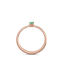 Verlobungsring Rotgold Smaragd
