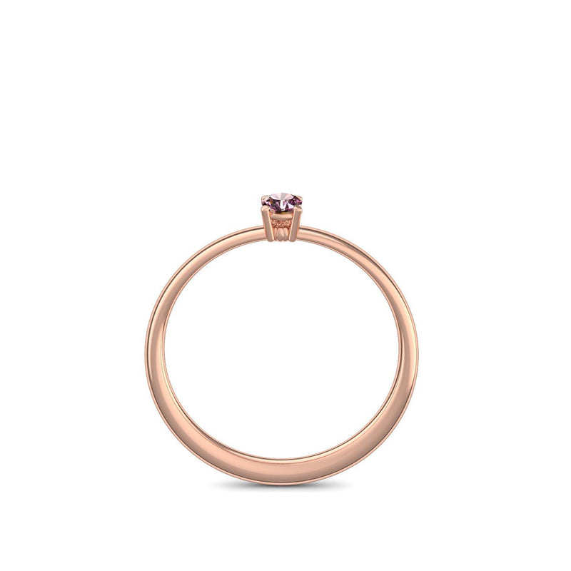 Verlobungsring Rotgold Turmalinpink