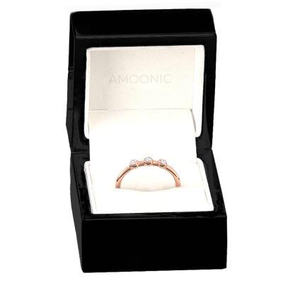 Verlobungsring Schlicht Rosegold Brillant