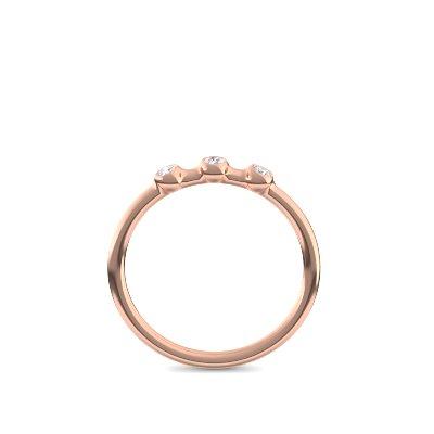 Verlobungsring Schlicht Rosegold Brillant