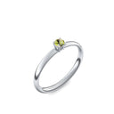Verlobungsring Silber Peridot