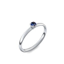 Verlobungsring Silber Saphir