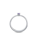 Verlobungsring Weissgold Tansanit