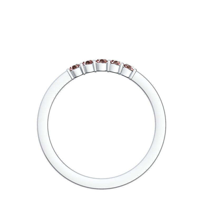 Damen Ring Platin Granat