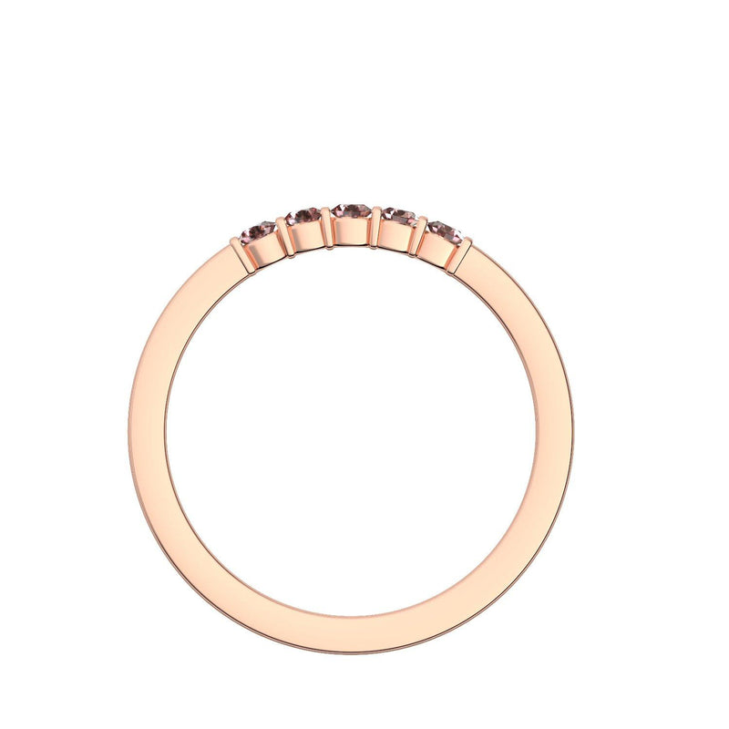 Damen Ring Rotgoldvergoldet Granat