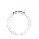 Damen Ring Weissgold Amethyst