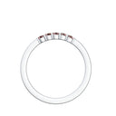 Damen Ring Weissgold Granat
