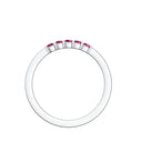 Damen Ring Weissgold Rubin
